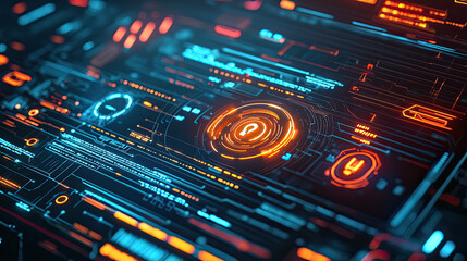 Fototapeta premium Technology Background 