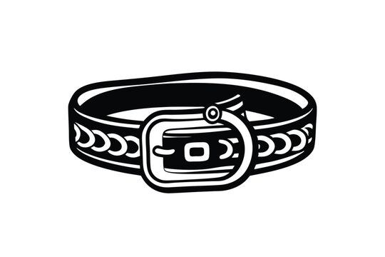 black belt with buckle design clip art preview