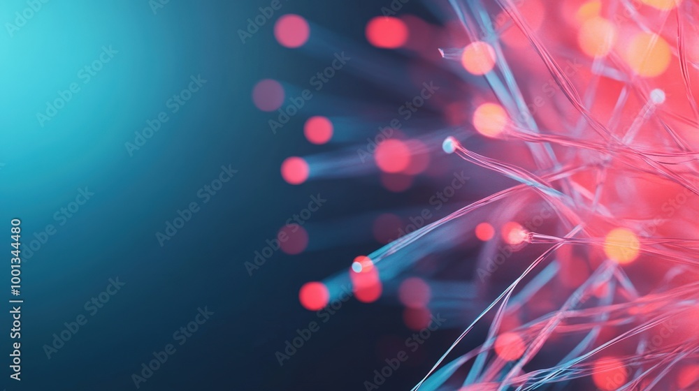 Aufkleber abstract colorful light rays and bokeh background