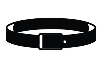 Belt vector silhouette