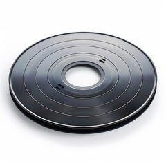 Fototapeta premium Photograph of a DVD, digital versatile disc, isolated on a white background