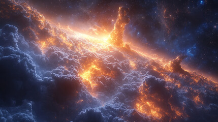 Fototapeta premium Thunderclouds close up