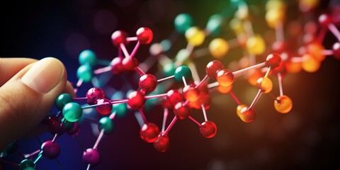 close up of red and blue lights