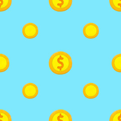 Golden Dollar money coin Concept investment growth , business , finance , made from plasticine sculpture technic , Textile or Wrapping paper Art