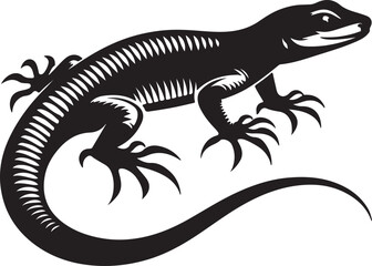 one crocodile silhouette vector illustration
