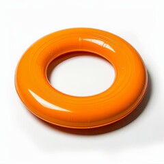 Photograph of a frisbee, for fun in the park, isolated on a white background