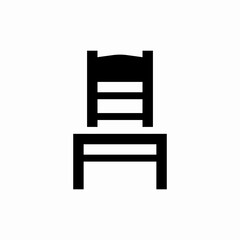 kitchen chair icon sign vector