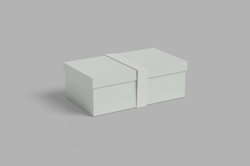 3D Rendering Mockup Gift Box