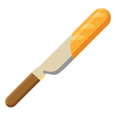 Bread Knife vector illustration