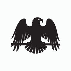 Bold Eagle Silhouette illustration design.