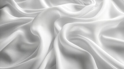 Fototapeta premium White Silk Fabric