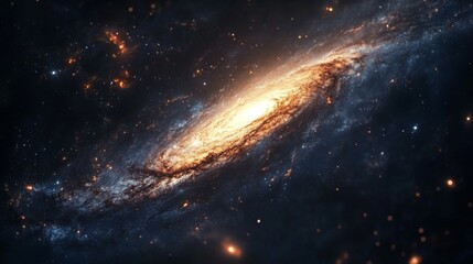 Fototapeta premium Galaxy in the Depths of Space