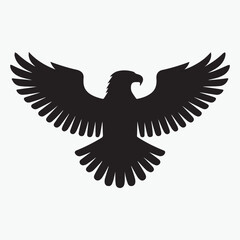 Bold Eagle Silhouette illustration design.