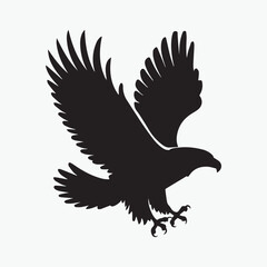 Bold Eagle Silhouette illustration design.