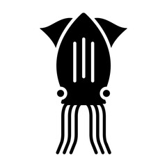 Squid black icon