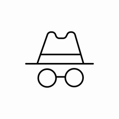 private browsing icon sign vector © Nijat