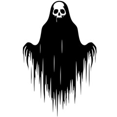 Scary ghost silhouette