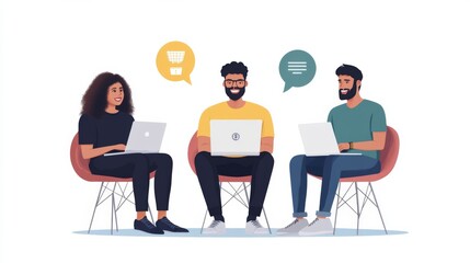 Office Colleagues Collaborating in Modern Workplace
teamwork