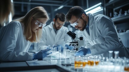 Scientists Conducting Research in a Laboratory