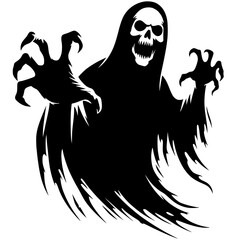 Scary ghost silhouette