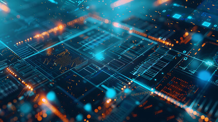 Obraz premium technology wallpaper