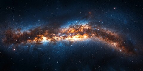 Fototapeta premium Galactic night sky background