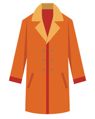 Coat vector illustration isolated on a white background