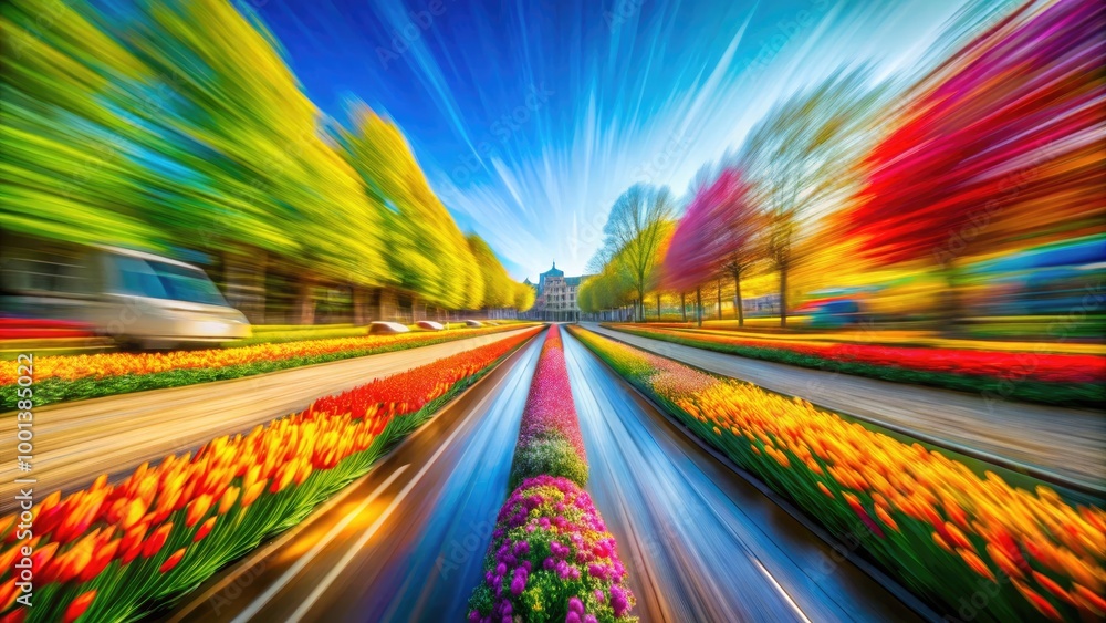 Poster abstract colorful background with blur effect for creative design and artistic applications