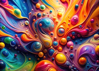 Abstract Colorful Background Animation with Fluid Shapes and Vibrant Patterns for Creative Projects