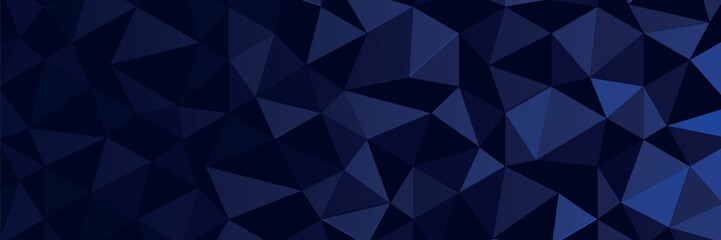 Fototapeta premium Abstract geometric background of triangle pattern with bright blue composition. Triangle mosaic vector, modern.