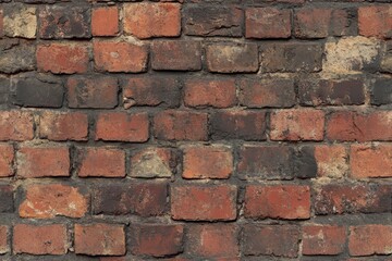 Obraz premium seamless brick wall texture with an aged and weathered appearance