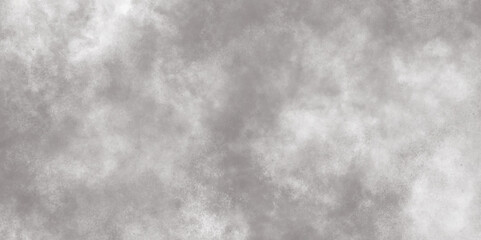 Abstract white and gray isolated cloud cumulus clouds. Gray aquarelle painted realistic fog or mist smoky textured canvas design. White and ash messy wall stucco texture background.	

