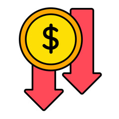 Money Inflation icon, Bussines Development