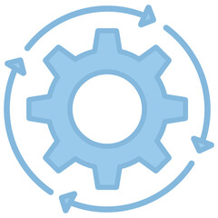 Recovery icon with line color style