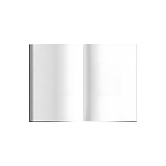Blank book isolated on white background