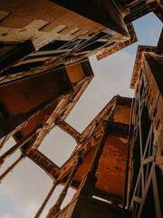 Obraz premium BEIRUT, LEBANON - Beit Beirut - Museum and Urban Cultural Center building, dedicated to civil war history in Lebanon