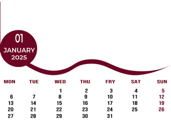 Desk calendar design