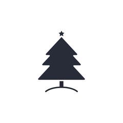 Obraz premium Christmas Tree icon vector illustration. Christmas Tree symbol isolated on white background