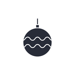 Christmas Ornament icon vector illustration. Christmas Ornament symbol isolated on white background