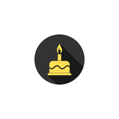 Obraz premium Cake icon isolated on transparent background