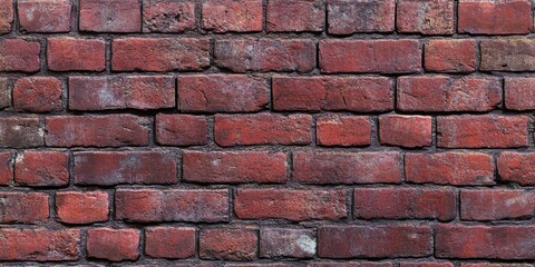 Obraz premium seamless texture of red brick wall, showcasing the unique charm