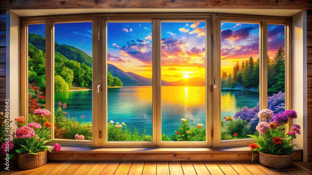 Poster beautiful and versatile backgrounds for windows ideal for desktop customization and decoration