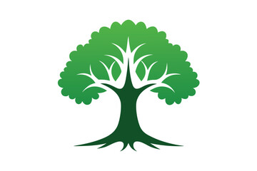 Obraz premium tree vector art colorful vector tree icon on white background