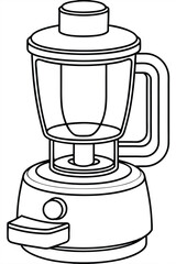 Food Processor vector silhouette