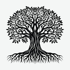 Obraz premium Roots Vector Free | Detailed Root System Illustration for Nature, Botanical, and Environmental Design Projects