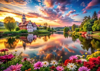 Fototapeta premium Beautifully designed cute and pretty backgrounds for creative projects and digital artwork needs