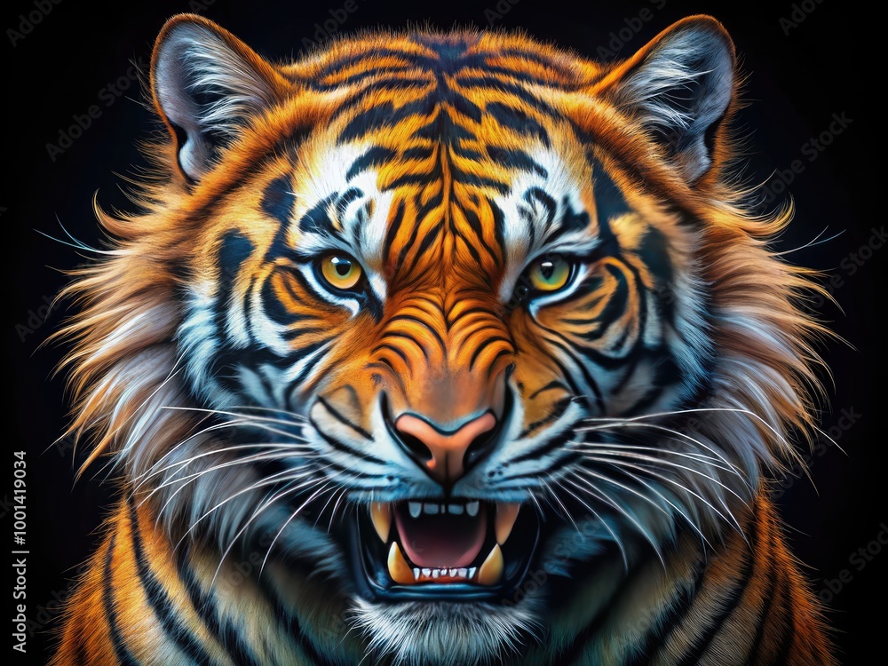 Poster bold and fierce predator font design for creative projects and graphic design applications