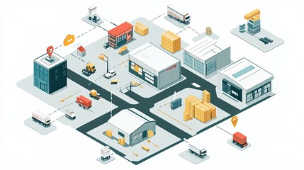 Fototapeta premium graphic resource for logistics