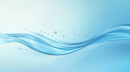 Abstract background featuring a flowing blue water wave