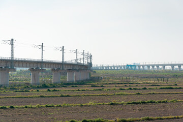 Fototapeta premium Elevated railway line